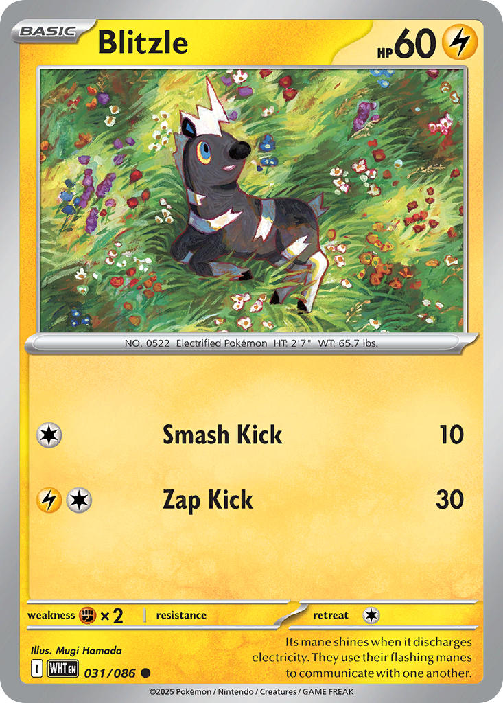 Blitzle (Master Ball Pattern) - 031/086 (WHT) Common