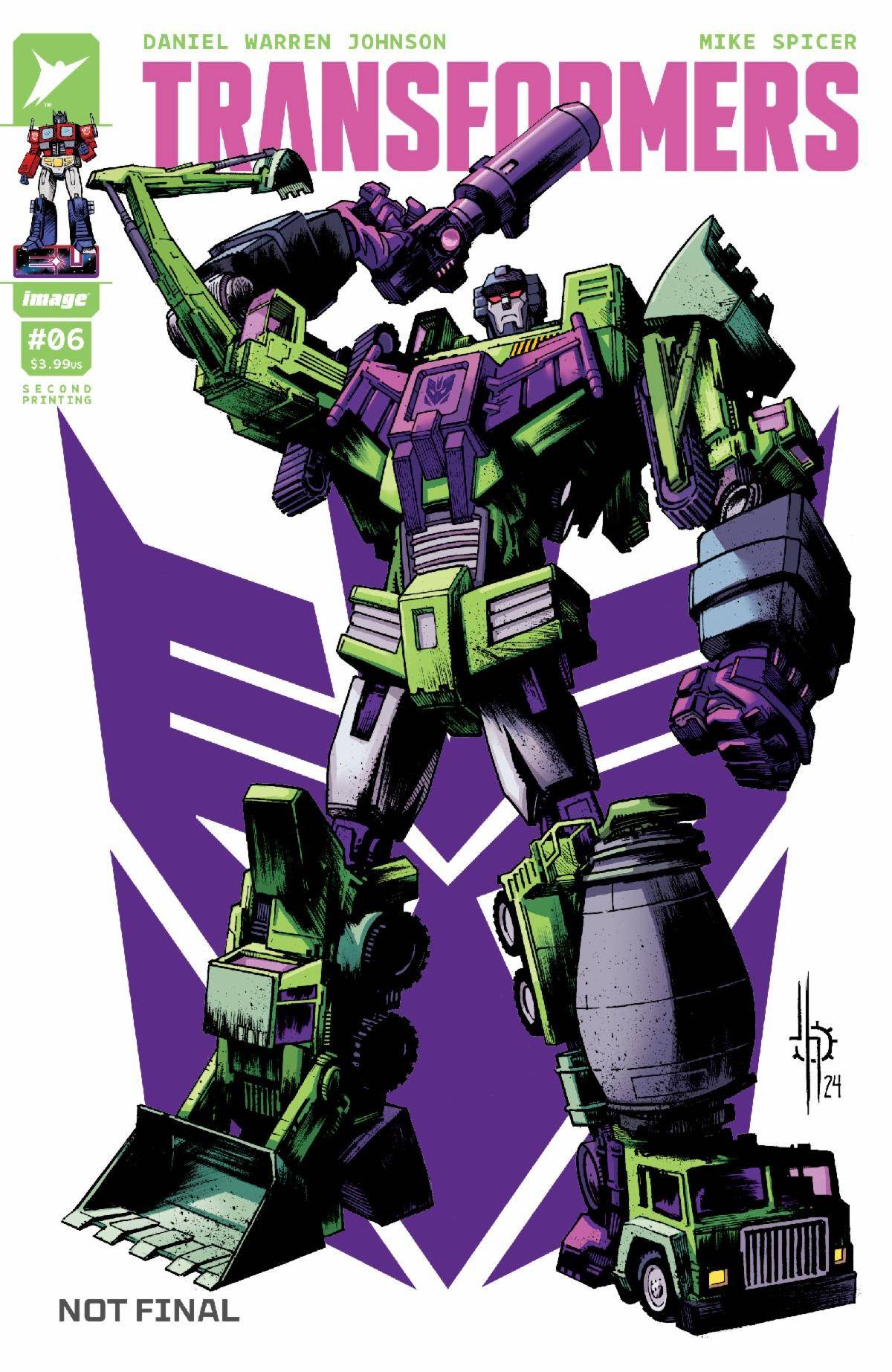 TRANSFORMERS #6 Second Printing Cvr A Jason Howard