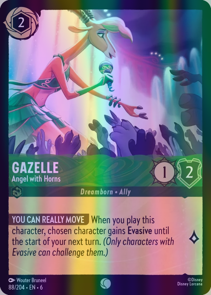 Gazelle - Angel with Horns (Azurite Sea 088/204) Common - Near Mint Cold Foil