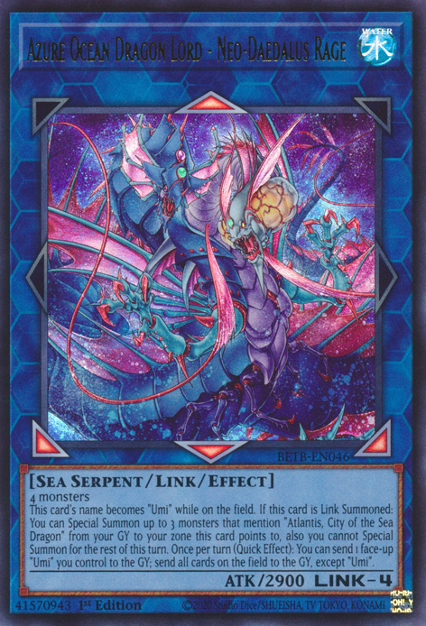 Azure Ocean Dragon Lord - Neo-Daedalus Rage (BETB-EN046)
