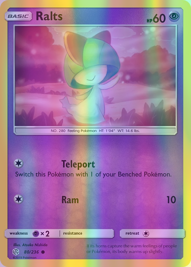 Ralts - 080/236 (CEC) Common - Near Mint Reverse Holofoil
