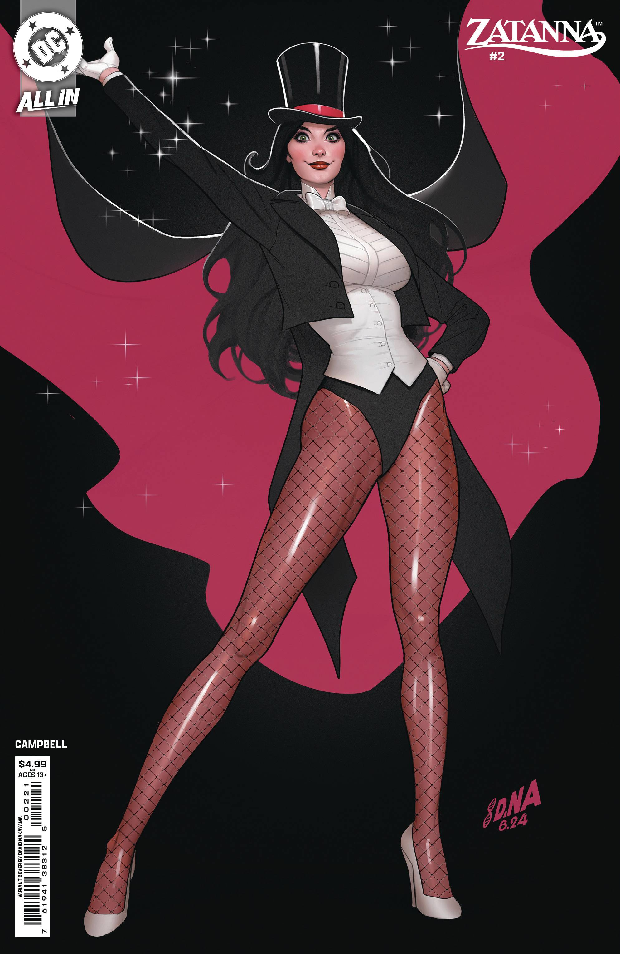 ZATANNA #2 (OF 6) CVR B DAVID NAKAYAMA CARD STOCK VAR