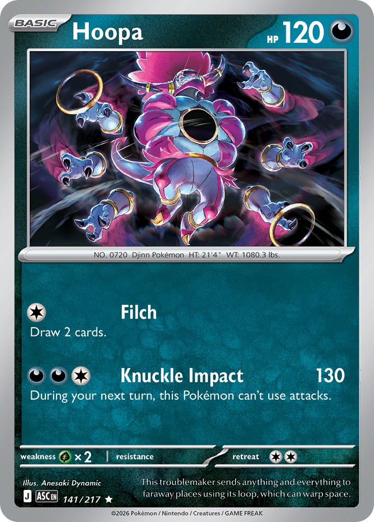 Hoopa - 141/217 (ASC) Rare
