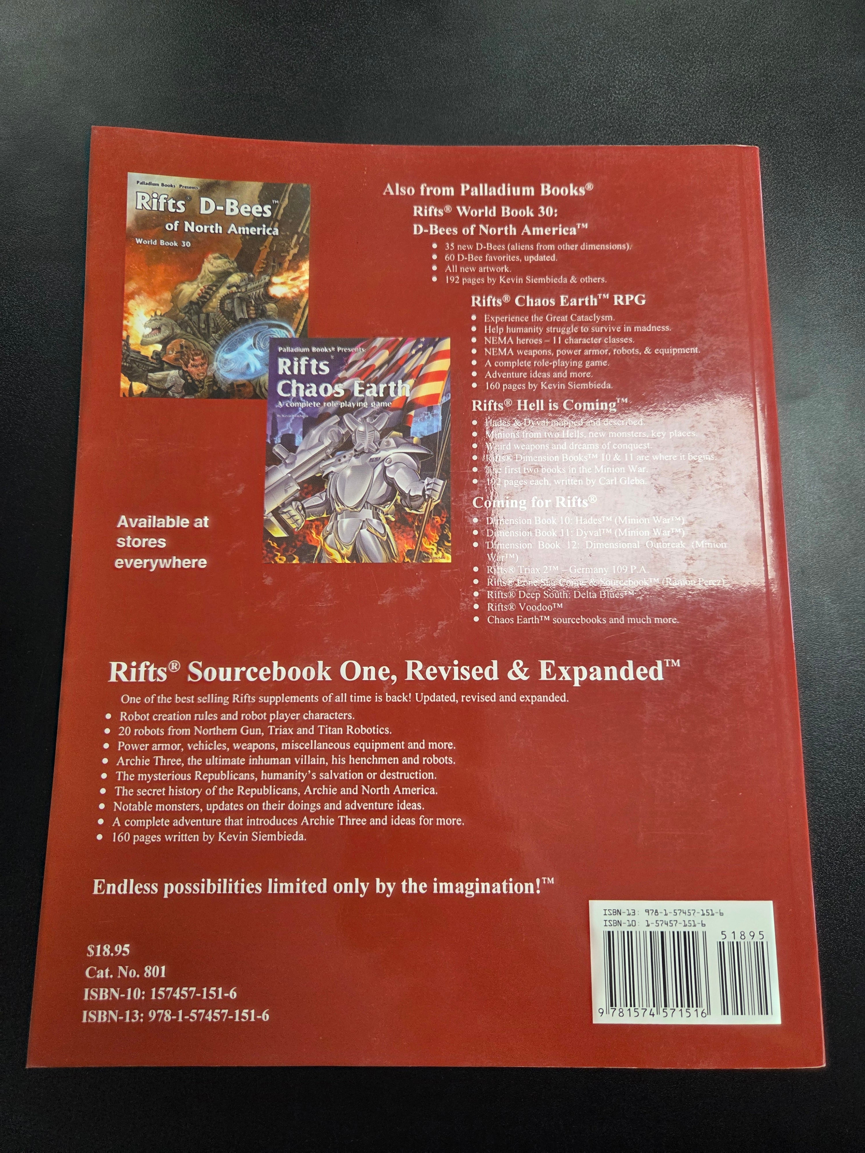 Rifts RPG: Sourcebook 1 - Revised & Expanded (USED)