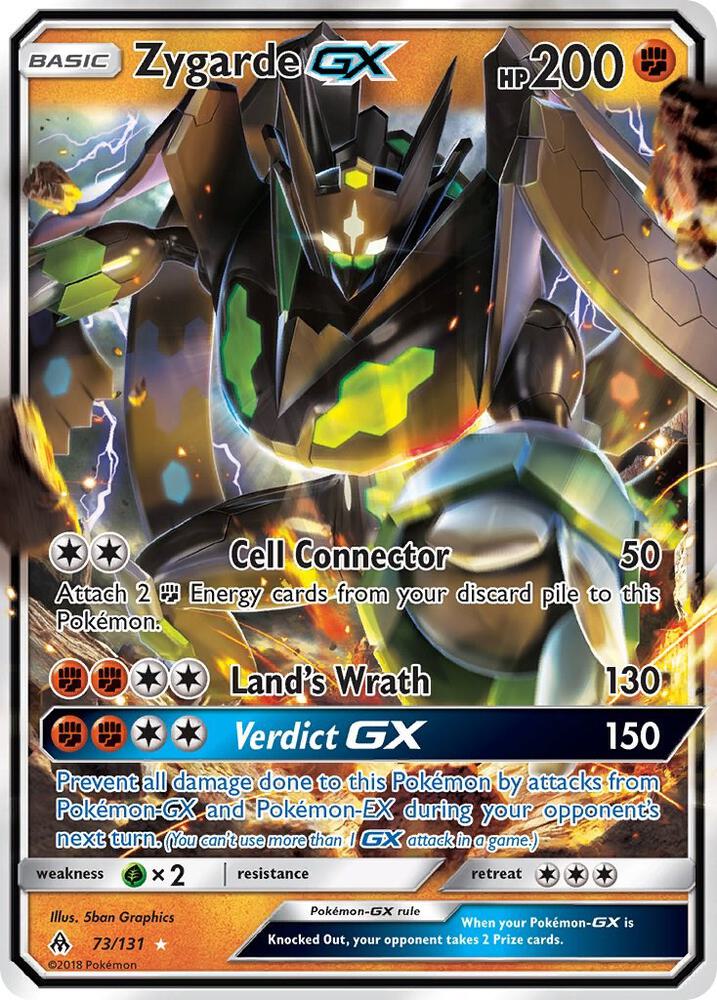 Zygarde GX - 073/131 (FLI) Ultra Rare - Light Play Holofoil