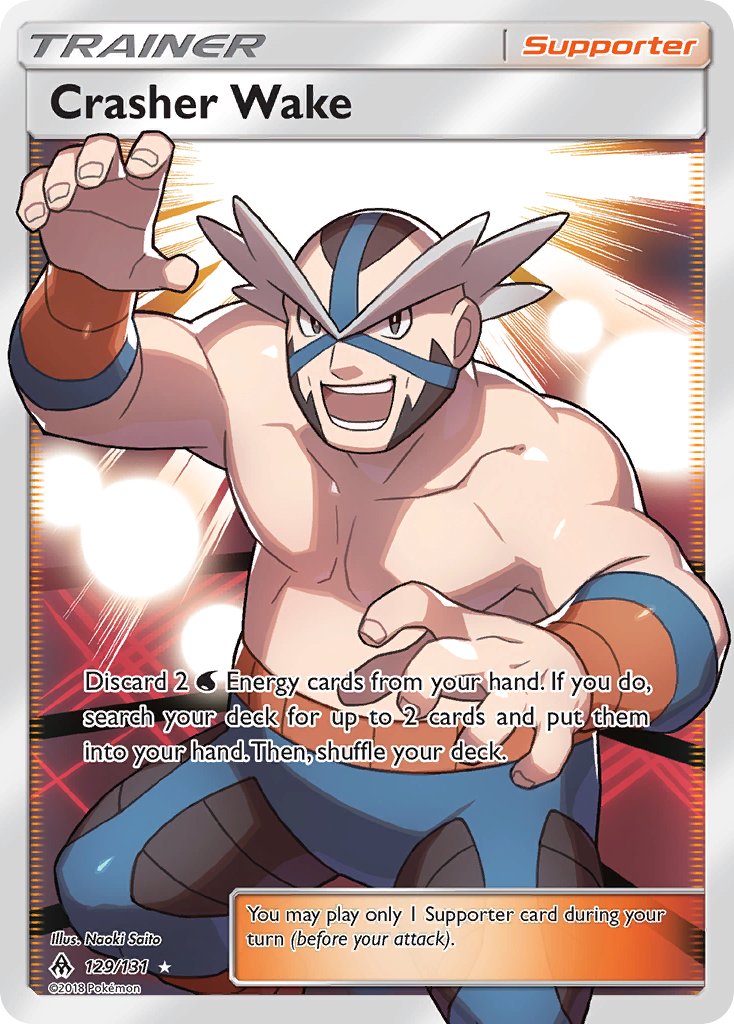 Crasher Wake (Full Art) - 129/131 (FLI) Ultra Rare - Near Mint Holofoil