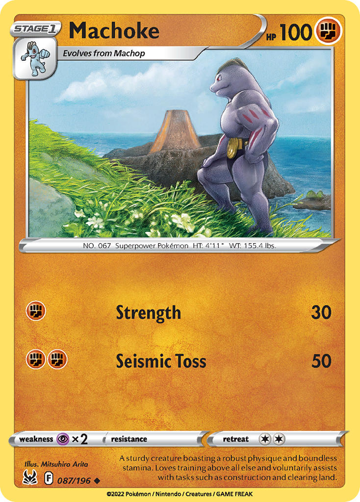 Machoke - 087/196 (SWSH11) Uncommon - Near Mint