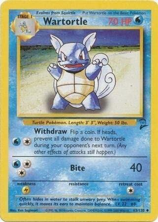 Wartortle - 063/130 (BS2) Uncommon - Light Played