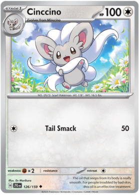 Cinccino - 126/159 (JTG) Uncommon