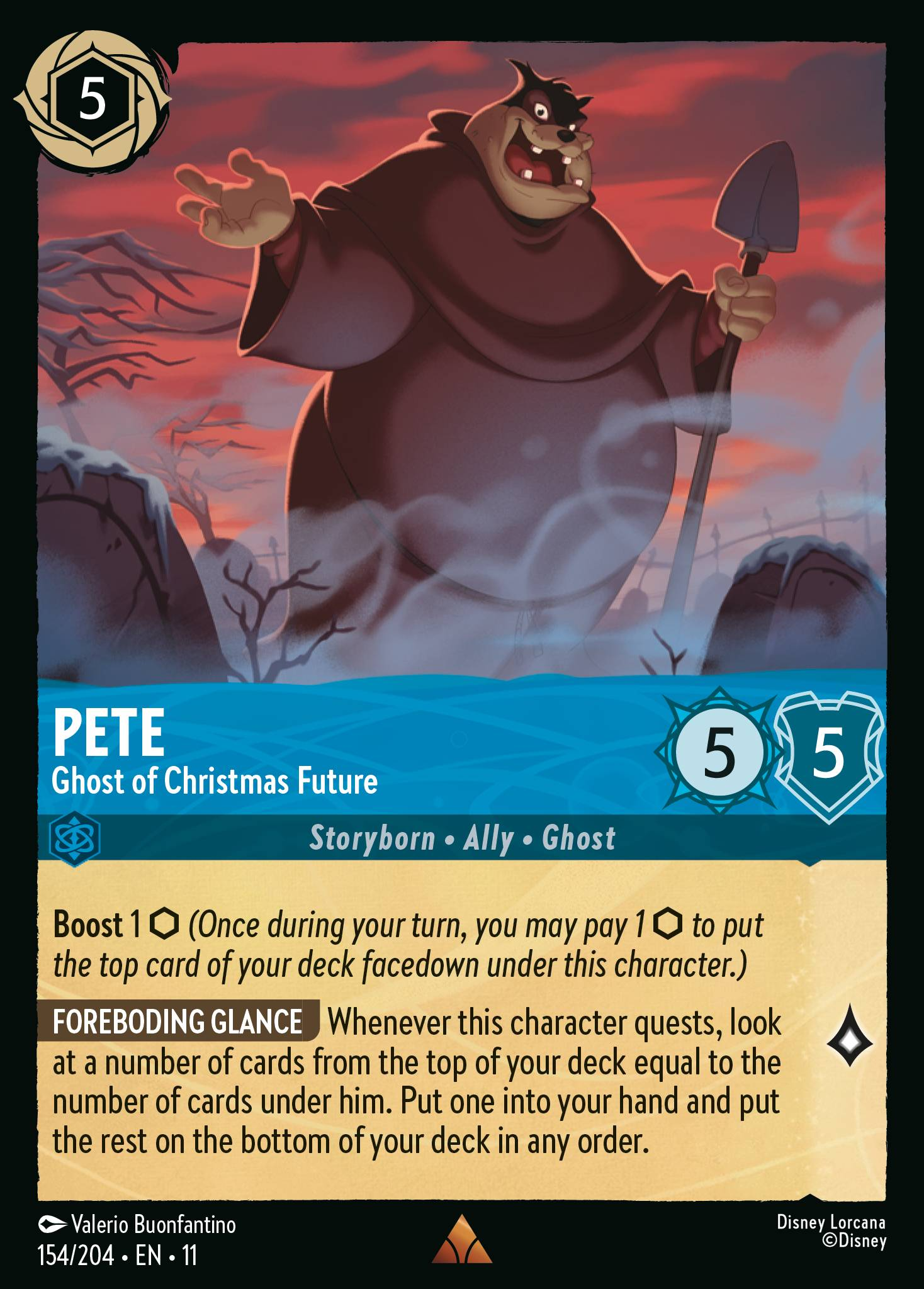 Pete - Ghost of Christmas Future (154/204 - Winterspell) Rare