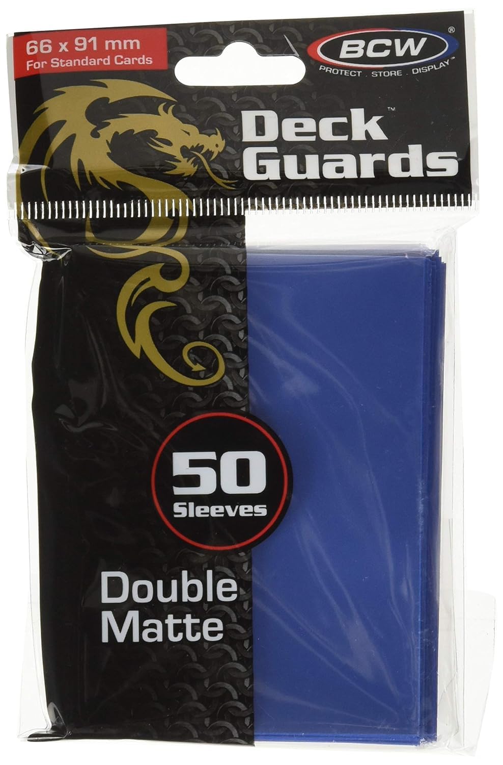 BCW Standard Double Matte Sleeves (50) Blue
