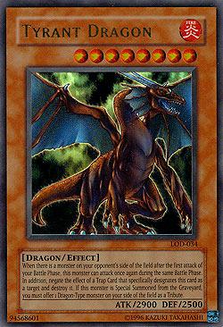 Tyrant Dragon (LOD-034) Ultra Rare - Moderate Play Unlimited