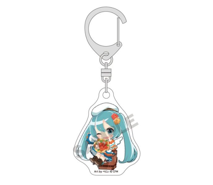 Hatsune Miku Mini Acrylic Key Chain Yellow