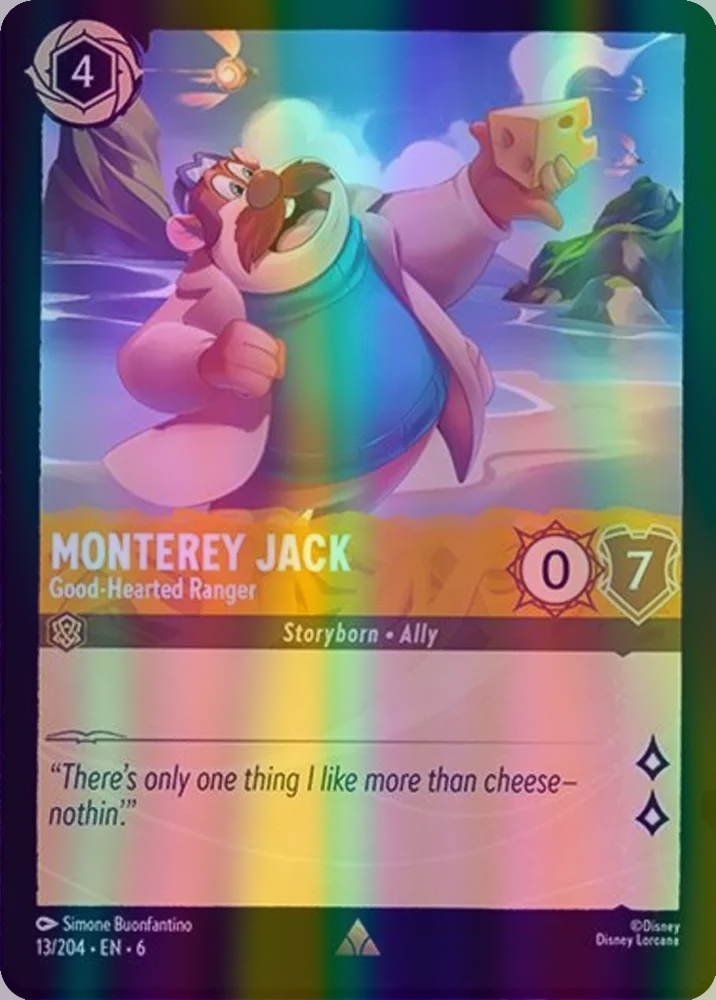 Monterey Jack - Good-Hearted Ranger (Azurite Sea 013/204) Rare - Near Mint Cold Foil