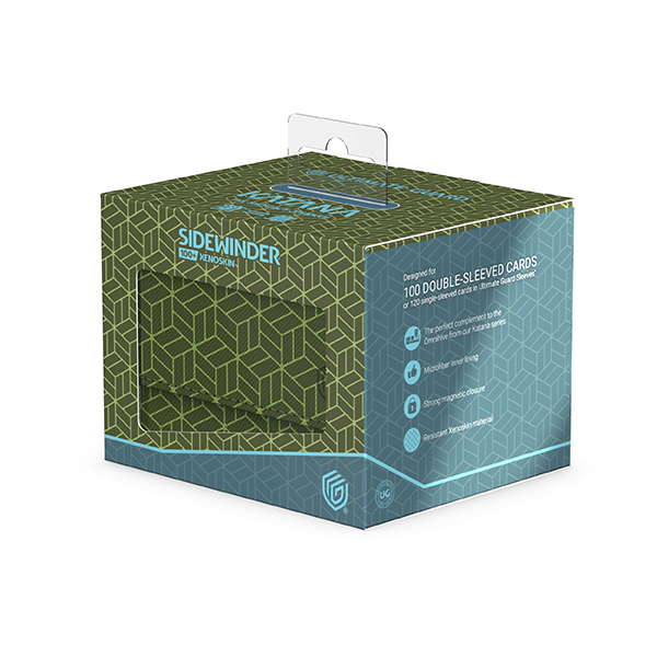 Ultimate Guard: Deck Case - Sidewinder 100+ XenoSkin - Shogun’s Journey- Part 2: Ajiro (Green / Light Blue)