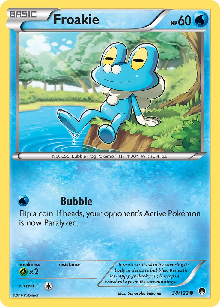 Froakie - 038/122 (BKP) Common - Near Mint