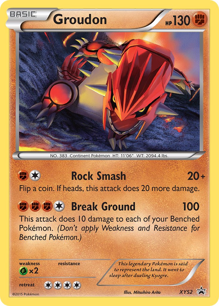 Groudon - XY52 (XY:PR) Promo - Near Mint Holofoil
