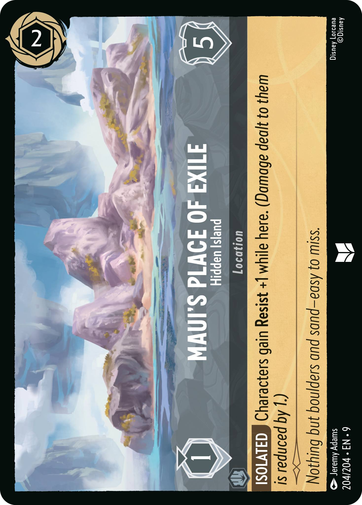 Maui's Place of Exile - Hidden Island (Fabled - 204/204) Uncommon