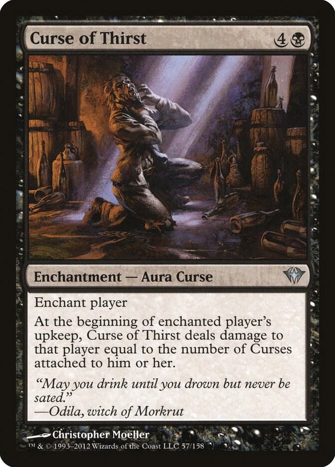 Curse of Thirst (DKA-U-FOIL) Heavy Play