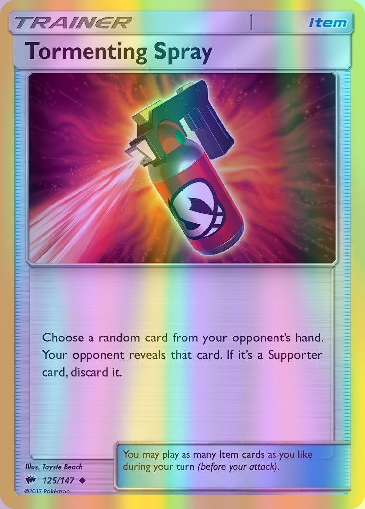 Tormenting Spray - 125/147 (SM:BUS) Uncommon - Near Mint Reverse Holofoil