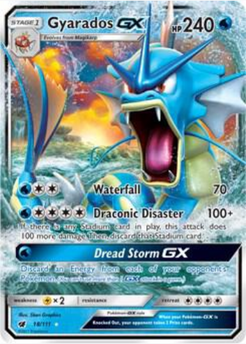 Gyarados GX - 018/111 (CIN) Ultra Rare - Light Play Holofoil