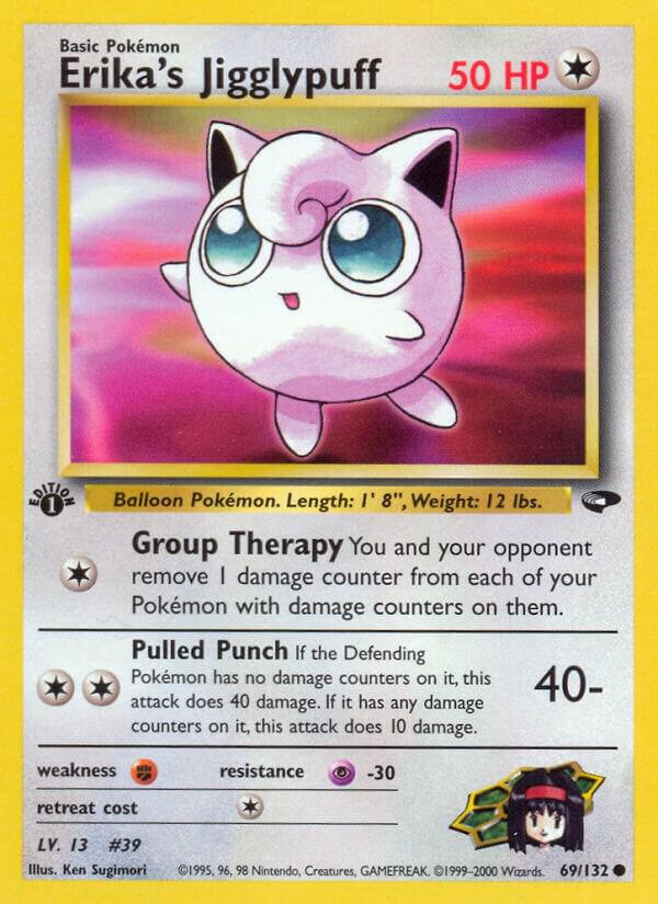 Erika's Jigglypuff - 069/132 (G1) Common - Light Play 1st Edition