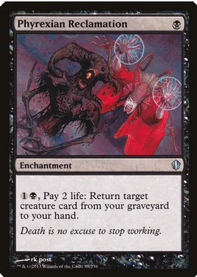 Phyrexian Reclamation (C13-U) Moderate Play