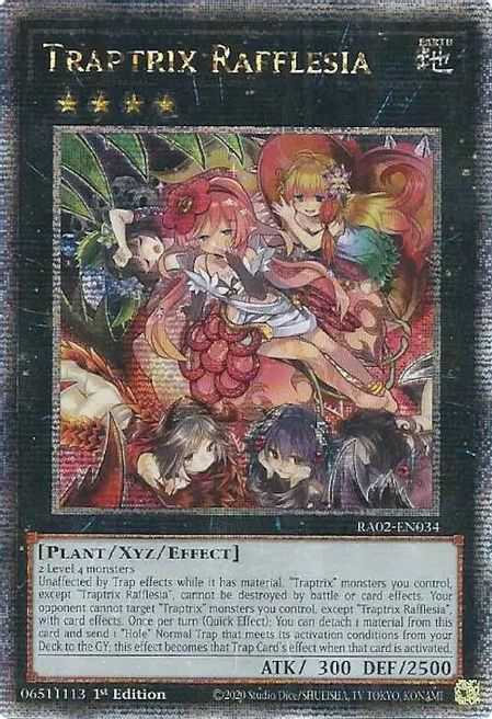 Traptrix Rafflesia (RA02-EN034) Quarter Century Secret Rare - Near Mint 1st Edition