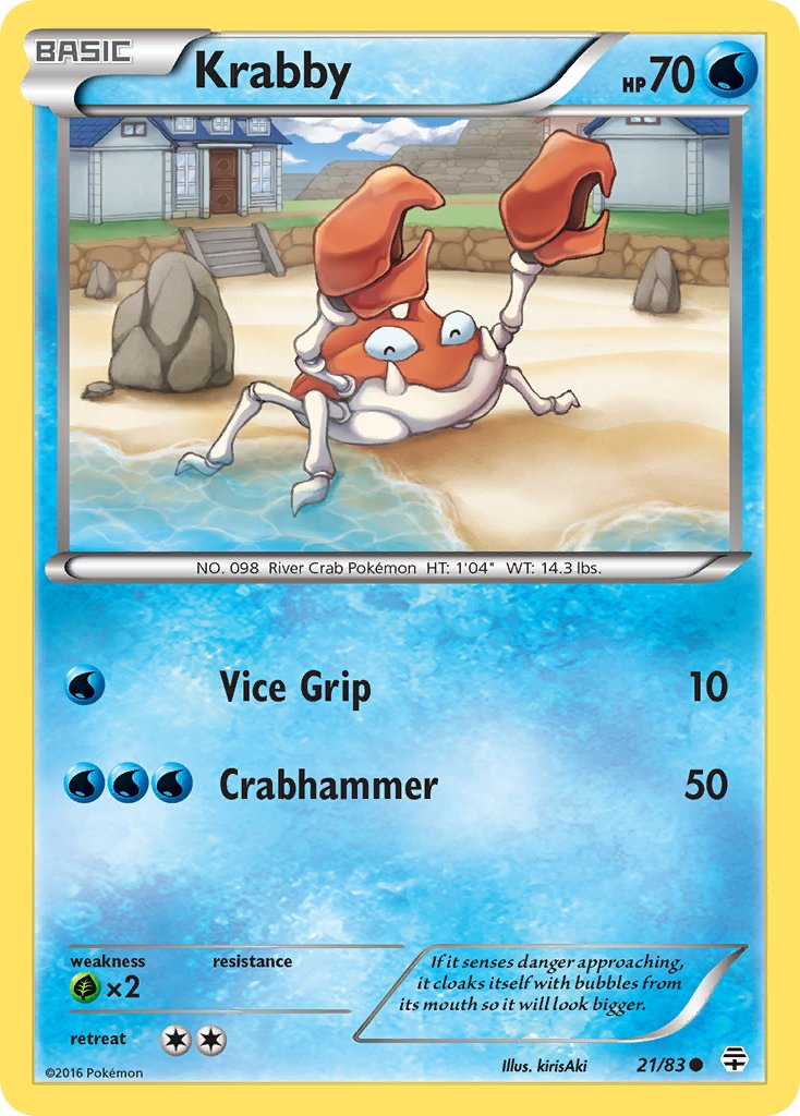 Krabby - 021/083 (GEN) Common - Near Mint