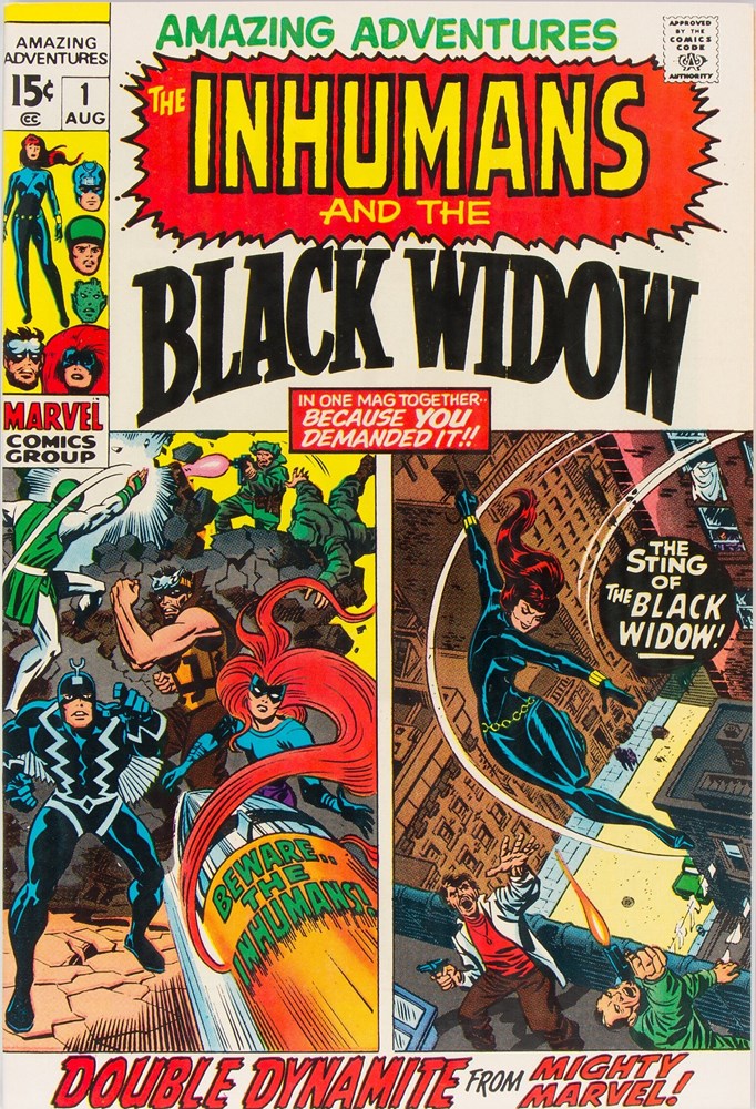 Amazing Adventures (1970 Series) #1 (7.0) First solo Inhumans story, Black Widow debuts New Costume