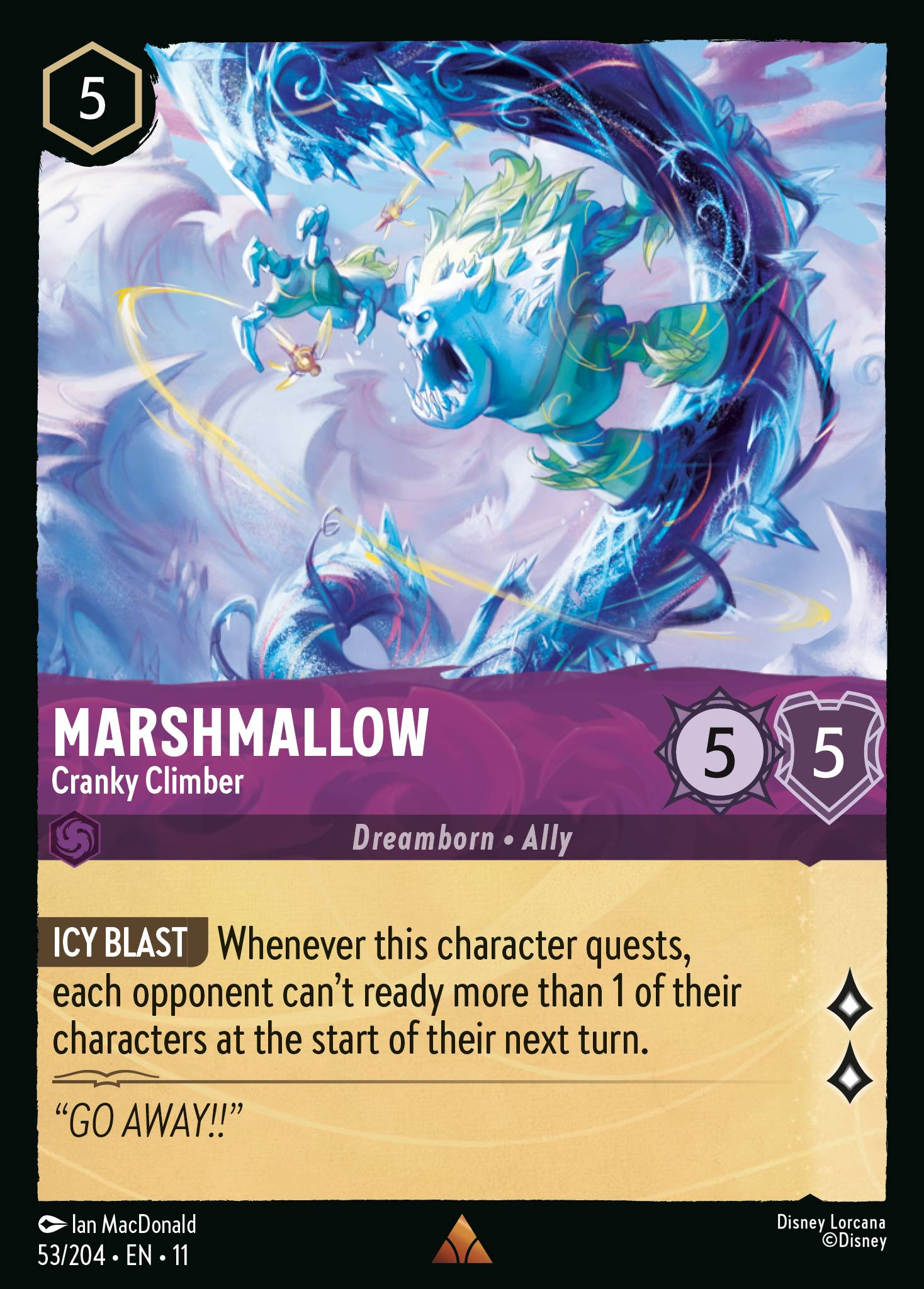 Marshmallow - Cranky Climber (053/204 - Winterspell) Rare