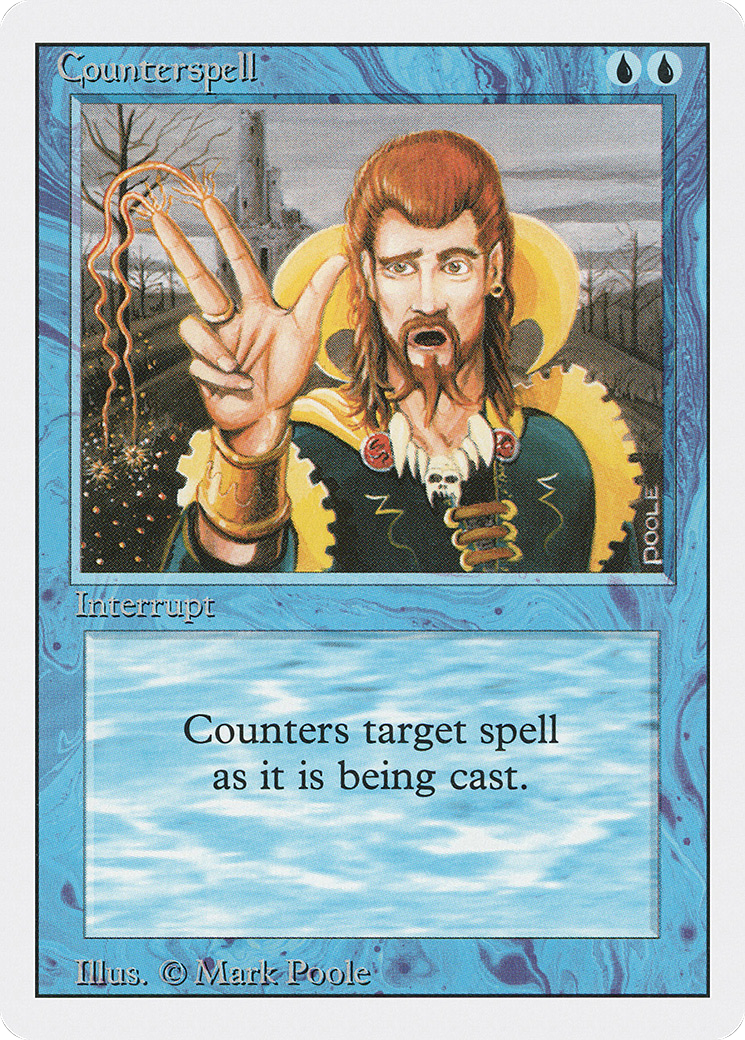 Counterspell (3ED-U) - Heavy Play