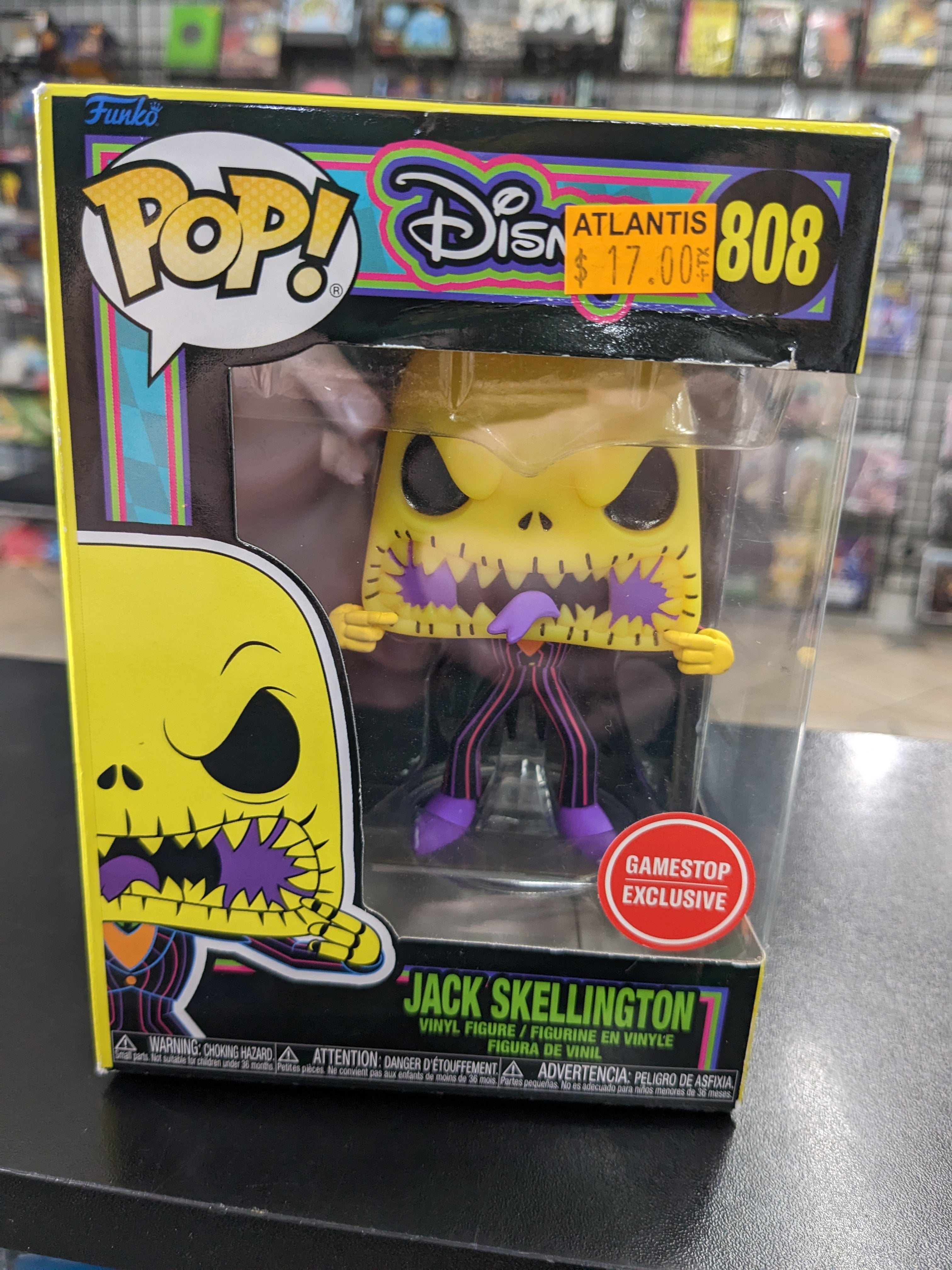 POP Figure: Disney #0808 - Jack Skellington (Game Stop) Damaged Box