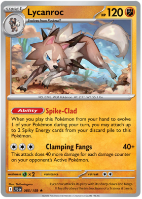 Lycanroc - 085/159 (JTG) Holo Rare