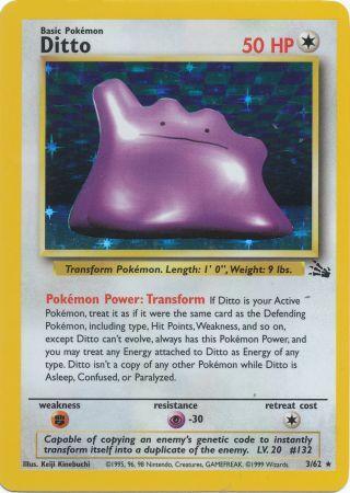 Ditto - 03/62 (FO) Holo Rare - Near Mint Unlimited Holofoil