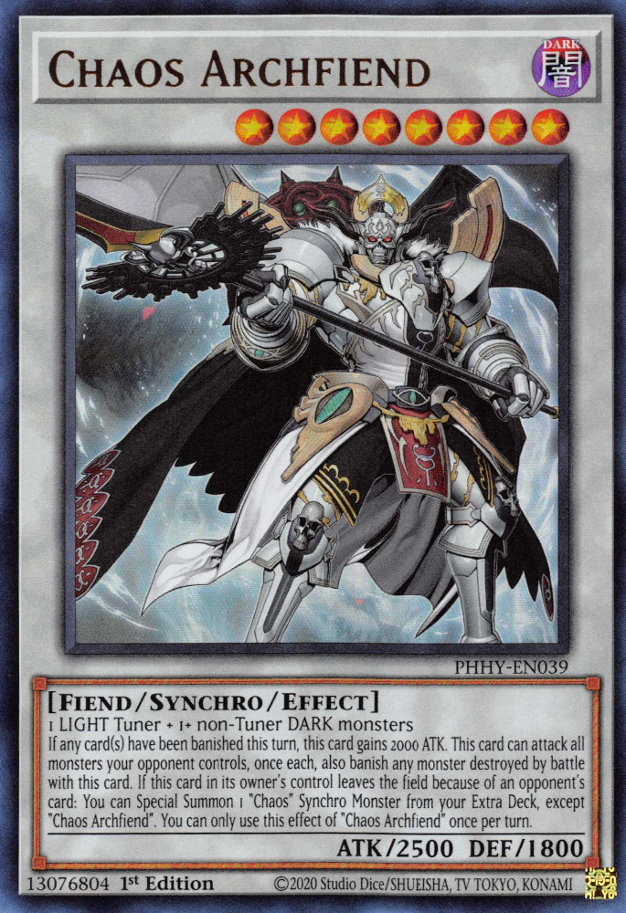 Chaos Archfiend (PHHY-EN039) Ultra Rare - Near Mint 1st Edition