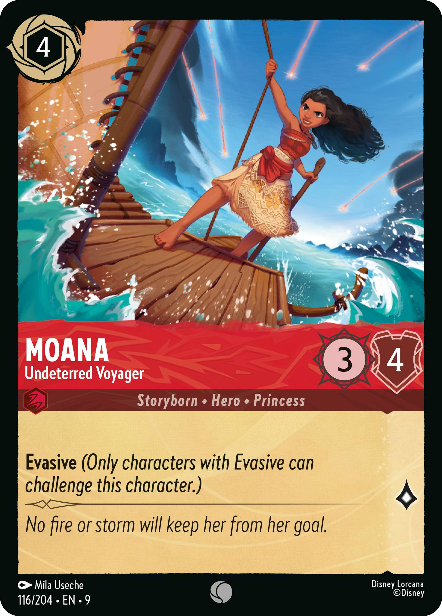 Moana - Undeterred Voyager (Fabled - 116/204) Common