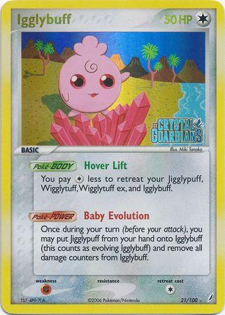 Igglybuff - 21/100 (CG) Rare - Near Mint Reverse Holofoil