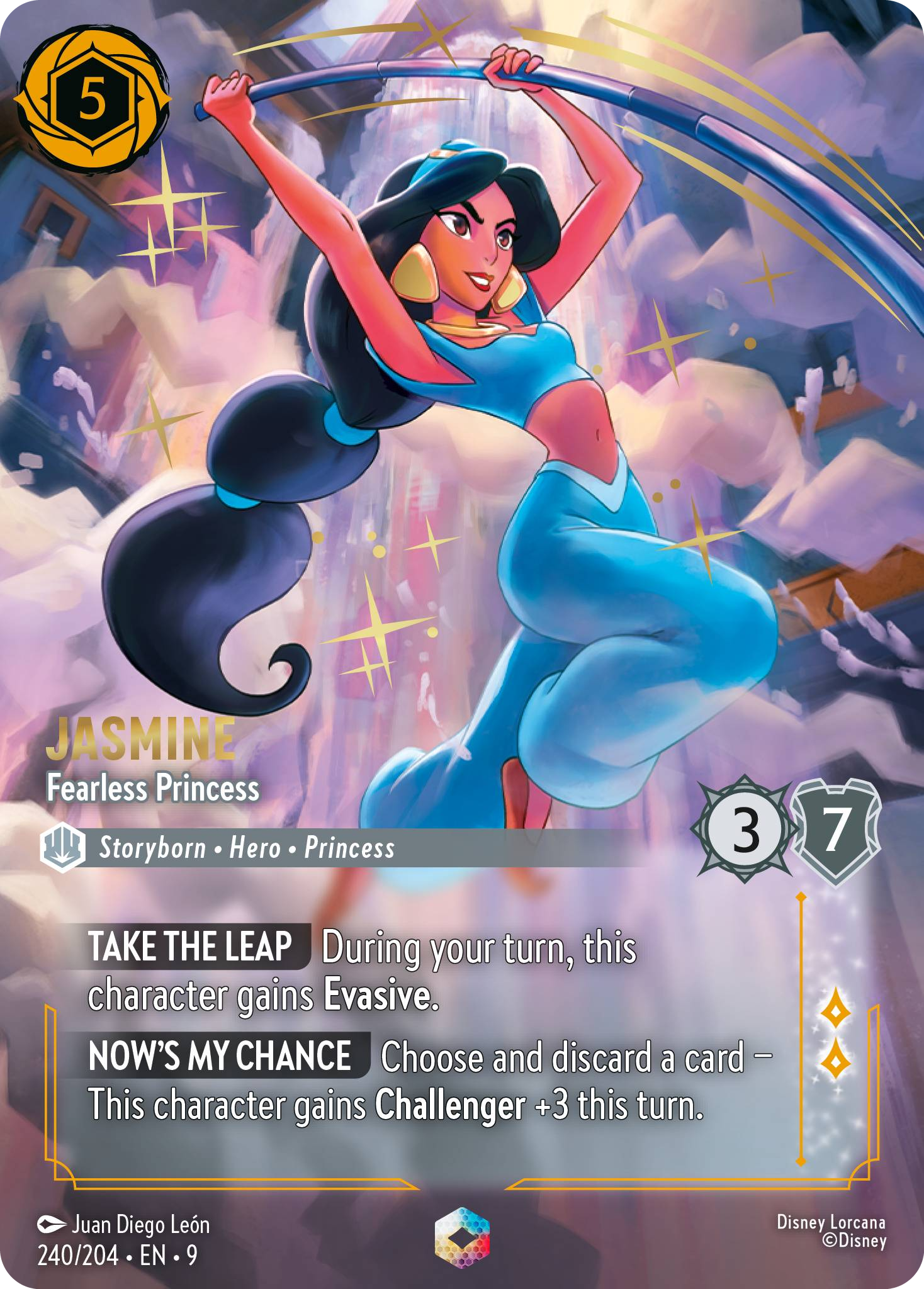 Jasmine - Fearless Princess (Fabled - 240/204) Enchanted