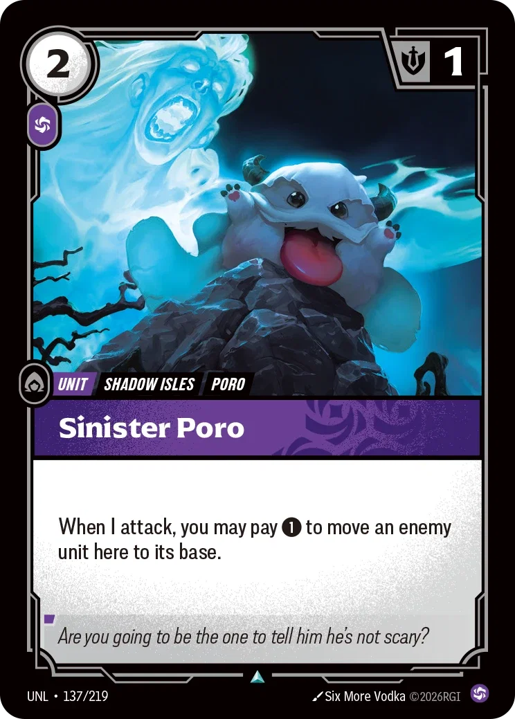 Sinister Poro - 137/219 (UNL) Uncommon