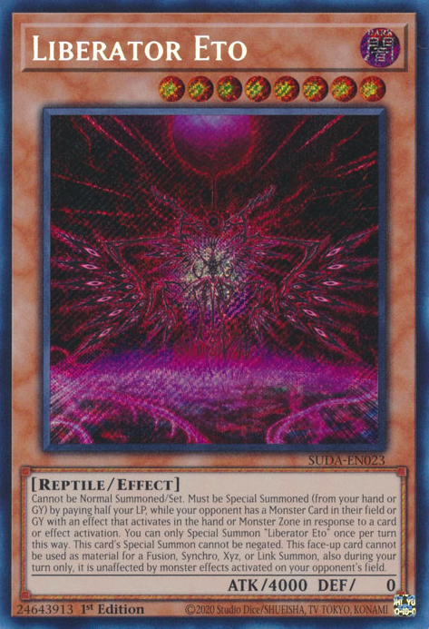 Liberator Eto (SUDA-EN023) Secret Rare - Near Mint 1st Edition