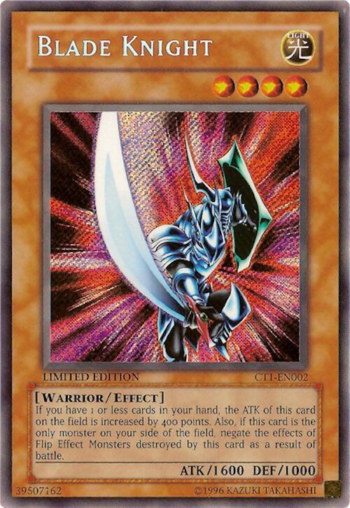 Blade Knight (CT1-EN002) Secret Rare - Light Played