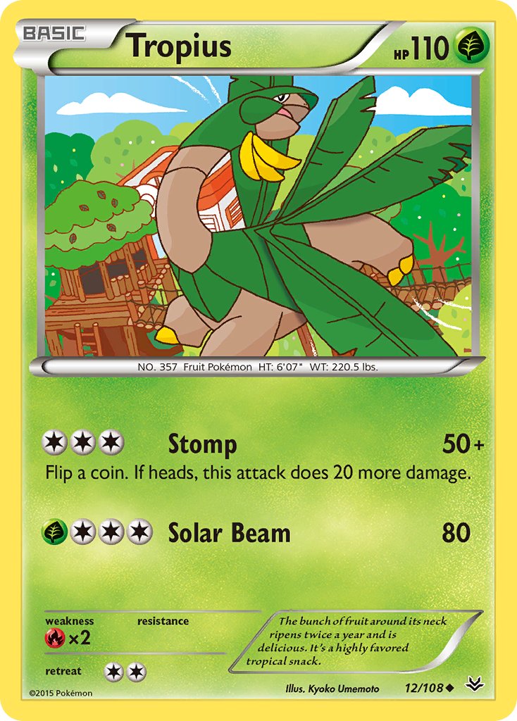 Tropius - 012/108 (ROS) Uncommon - Near Mint