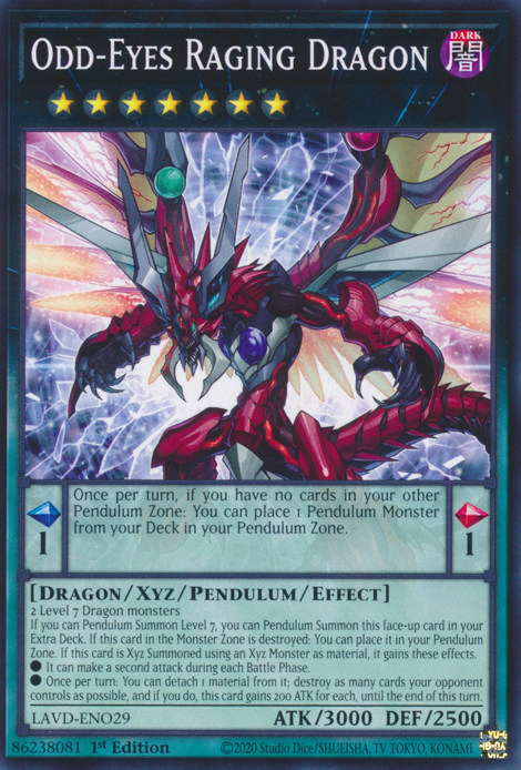 Odd-Eyes Raging Dragon (LAVD-ENO29)