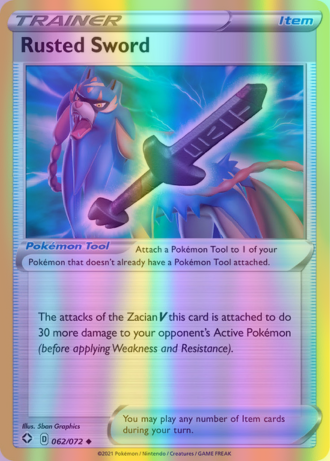 Rusted Sword - 062/072 (SHF) Uncommon - Near Mint Reverse Holofoil