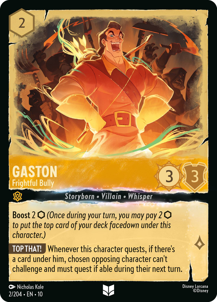 Gaston - Frightful Bully (002/204 - Whispers in the Well) Uncommon
