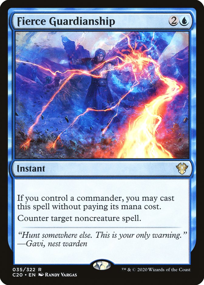Fierce Guardianship (C20-R) Moderate Play