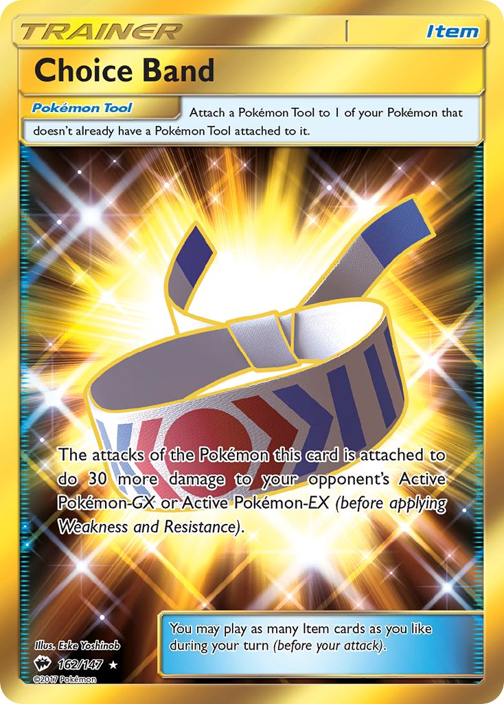 Choice Band (Secret) - 162/147 (SM:BUS) Secret Rare - Near Mint Holofoil