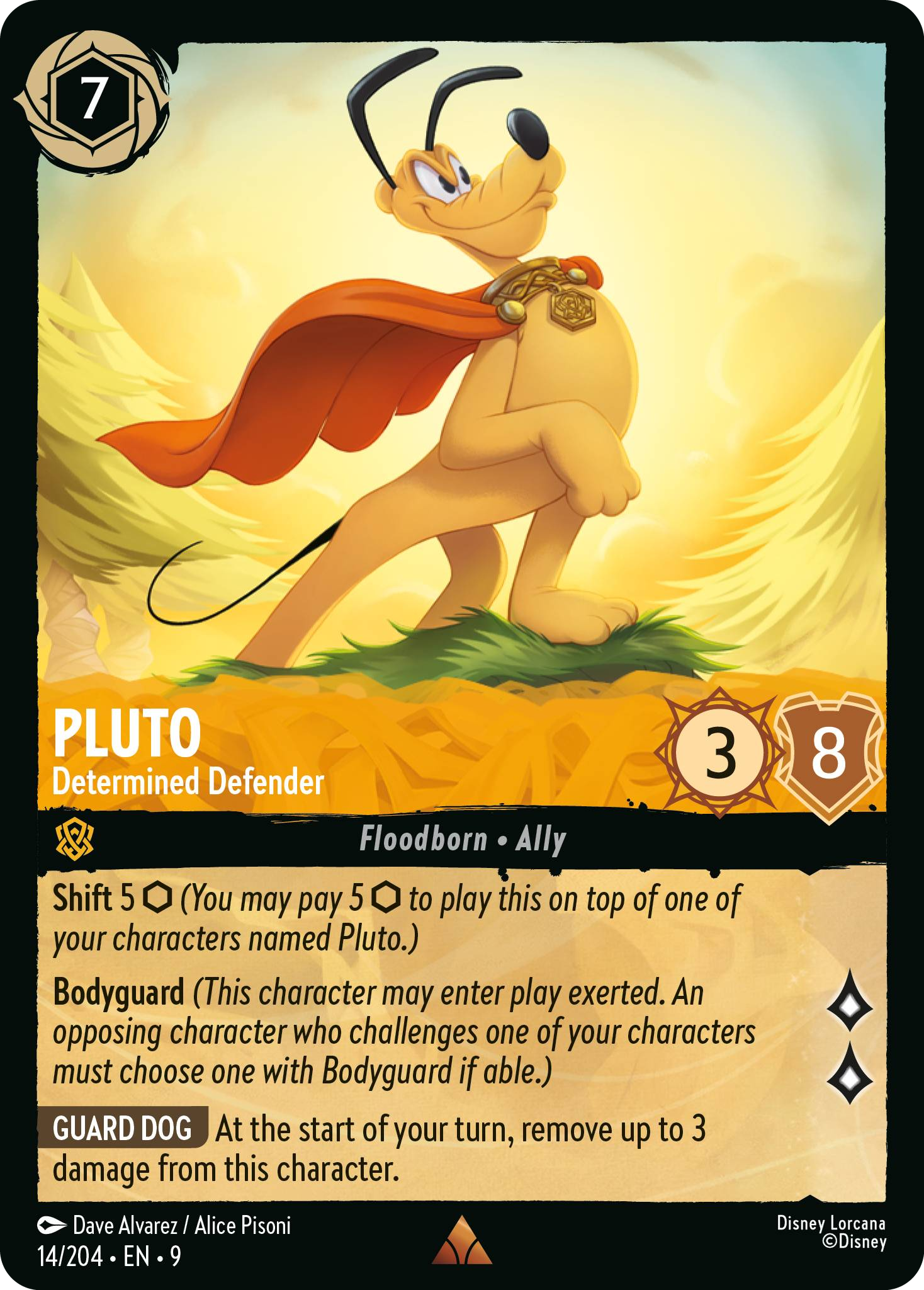 Pluto - Determined Defender (Fabled - 014/204) Rare