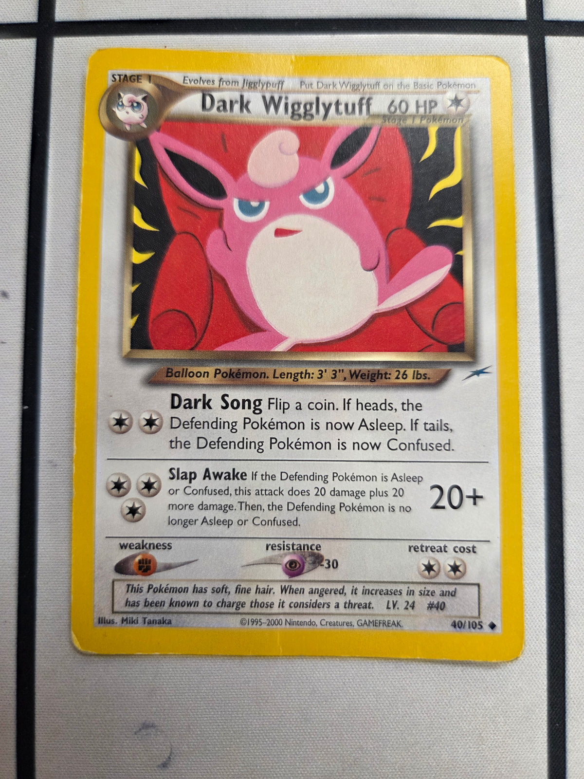 Dark Wigglytuff 40/105 (N4) Damaged Unlimited